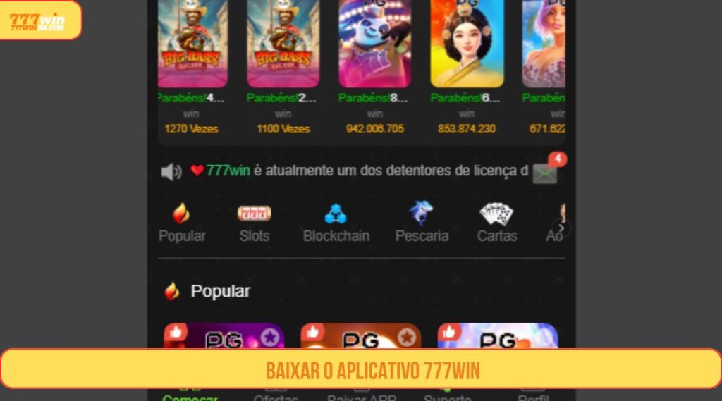 Baixar 777WIN App - Guia de instalação rápida